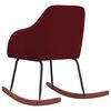vidaXL Silla mecedora de terciopelo rojo vino tinto