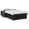 vidaXL Cama con cajones madera de ingenier&iacute;a negra 75x190 cm