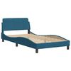 vidaXL Estructura de cama sin colch&oacute;n terciopelo azul 100x200 cm