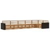 vidaXL Conjunto de sof&aacute;s de exterior 6 uds. Natural