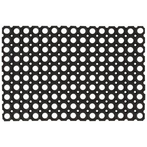 vidaXL Felpudo rectangular de goma 40x60 cm