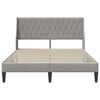 vidaXL Estructura de cama Gris Claro 140 x 190 cm Terciopelo
