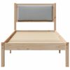 vidaXL Estructura de cama Gris Claro 80 x 200 cm Madera de pino macizo