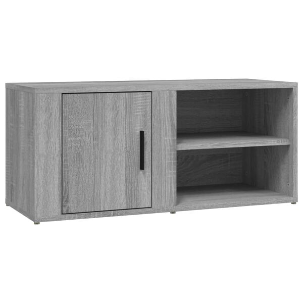 vidaXL Mueble para TV madera contrachapada gris Sonoma 80x31,5x36 cm