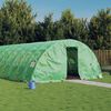 vidaXL Invernadero con estructura de acero verde 80 m&sup2; 16x5x2,3 m