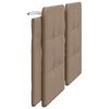 vidaXL Cabecero de cama acolchado Zadar cuero sint&eacute;tico capuchino 180 cm