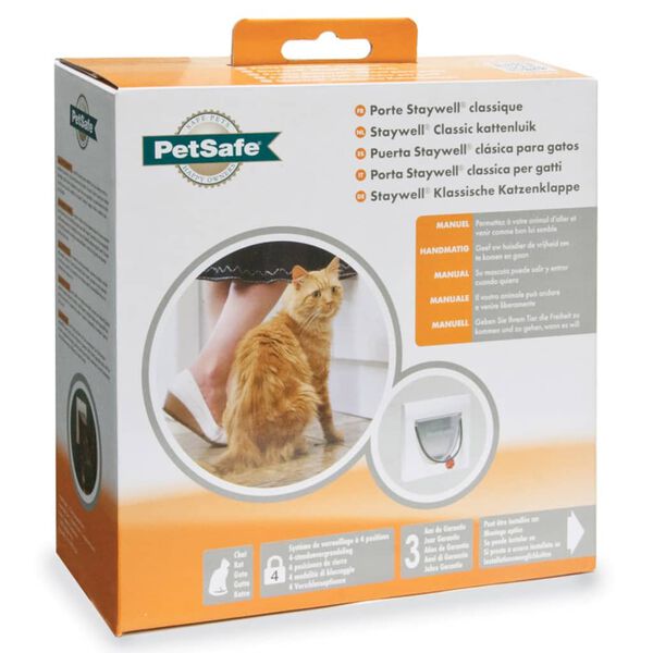 PetSafe Gatera 4 posiciones con tunel Classic 917 blanca 5030