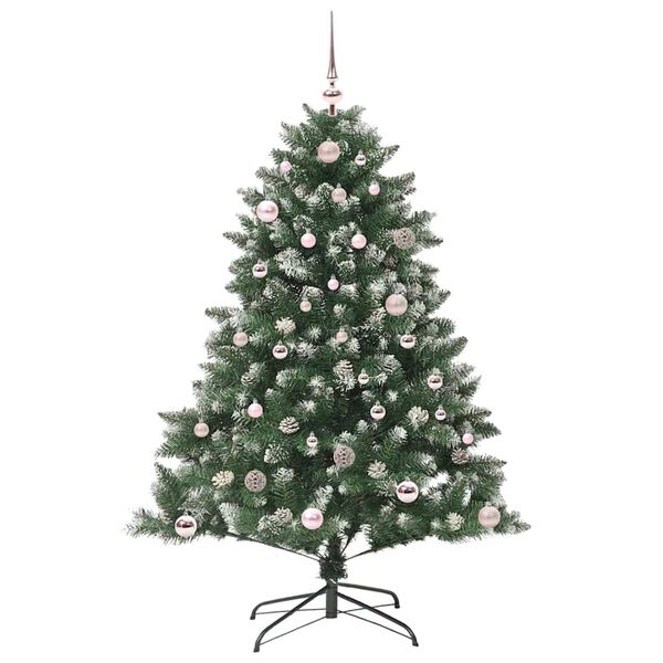 vidaXL &Aacute;rbol de Navidad artificial Verde 150 cm PVC, Pl&aacute;stico y Acero