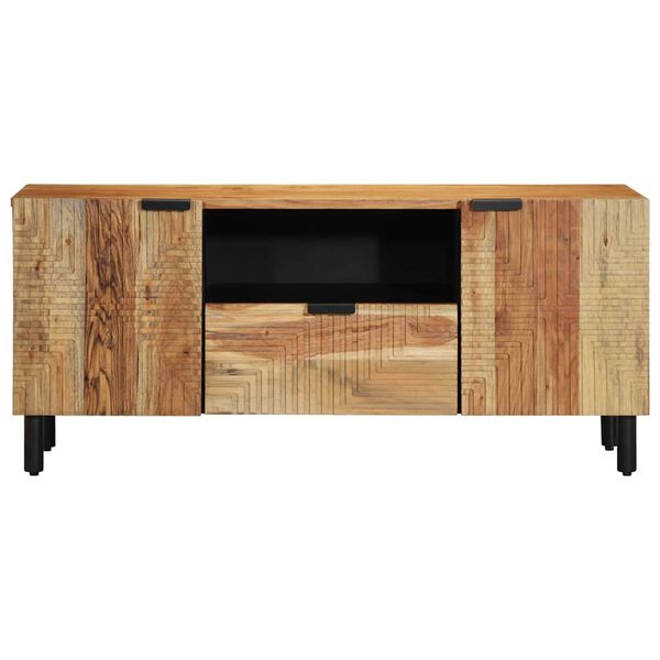 vidaXL Unidades de TV Madera de Acacia S&oacute;lida 105 x 33,5 x 46 cm