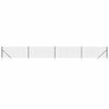 vidaXL Cerca de alambre con pinchos de anclaje gris antracita 1x10 m
