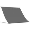 vidaXL Toldo retr&aacute;ctil de tela y acero gris antracita 200x150 cm