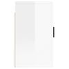 vidaXL Muebles para TV de pared 2 uds blanco brillante 40x34,5x60 cm