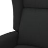vidaXL Sill&oacute;n orejero de masaje el&eacute;ctrico tela negro