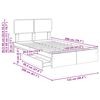 vidaXL Cama con almacenamiento con cabecera Roble Sonoma 120 x 200 cm