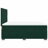 vidaXL Cama box spring con colch&oacute;n terciopelo verde oscuro 140x190 cm