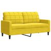 vidaXL Juego de sof&aacute;s con cojines 3 piezas terciopelo amarillo