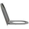 vidaXL Asiento de WC Gris 46,2 x 36 x 4,3 cm Duroplast