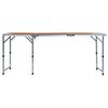 vidaXL Mesa de camping plegable de aluminio 180x60 cm