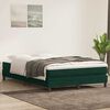 vidaXL Cama box spring sin colch&oacute;n verde oscuro terciopelo 160x220 cm