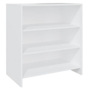 vidaXL Aparador de madera contrachapada blanco 70x40,5x75 cm