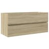 vidaXL Mueble de lavabo de ba&ntilde;o madera roble Sonoma 100x38,5x45 cm