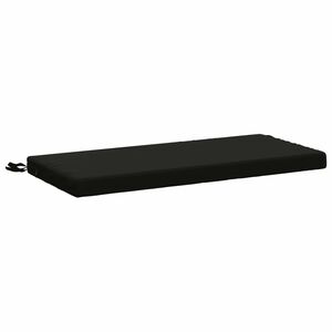 vidaXL Coj&iacute;n de banco SOEST 100% Poli&eacute;ster Negro 60 x 40 x 5 cm