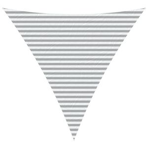 vidaXL Toldo Vela de Sombra Gris claro y blanco. 4 x 4 x 4 m