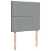 vidaXL Cama box spring con colch&oacute;n tela gris claro 80x200 cm