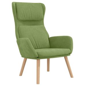 vidaXL Sill&oacute;n de relax de terciopelo verde claro