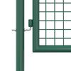 vidaXL Puerta de valla de acero 100 x 125 cm verde