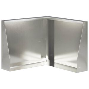 vidaXL Muro de Contenci&oacute;n 50 x 50 x 30 cm Acero inoxidable Plateado