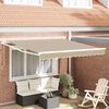 vidaXL Toldo Retráctil Beige 350 x 250 cm tela