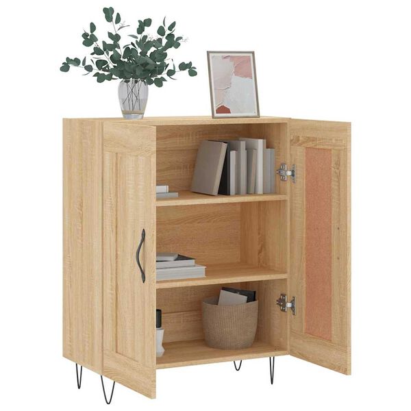 vidaXL Aparador de madera de ingenier&iacute;a roble Sonoma 69,5x34x90 cm