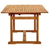 vidaXL Juego comedor de jard&iacute;n 7 pzas madera maciza acacia y textileno