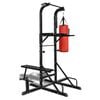 vidaXL M&aacute;quina de musculaci&oacute;n con banco y saco de boxeo