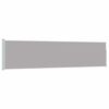 vidaXL Toldo lateral retr&aacute;ctil de jard&iacute;n gris 117x500 cm