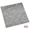 vidaXL Lamas para suelo autoadhesivas 55 uds PVC gris hormig&oacute;n 5,11 m&sup2;