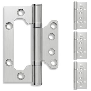 vidaXL Bisagra 4 uds. 100 x 75 x 13 mm Plateado Acero