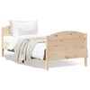 vidaXL Estructura de cama sin colch&oacute;n madera maciza pino 75x190 cm