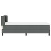 vidaXL Cama tipo Box Spring Gris oscuro 200 x 80 cm Poli&eacute;ster