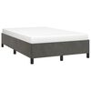 vidaXL Estructura de cama sin colch&oacute;n terciopelo gris oscuro 120x190cm