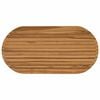 vidaXL Encimera 100 x 50 x 3,5 cm Ovalado Madera de teca maciza