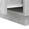 vidaXL Armario de Noche 2 pcs Gris Concreto 39 x 34,5 x 50 cm