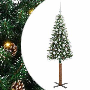 vidaXL &Aacute;rbol de Navidad Delgado con 300 LED con soporte Verde 180 cm