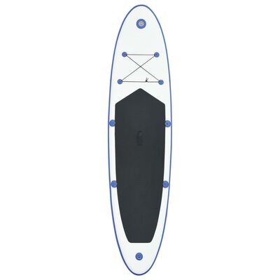 vidaXL Set de paddel surf tabla SUP inflable azul y blanco