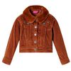 vidaXL Chaqueta infantil pana color co&ntilde;ac 140