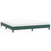 vidaXL Estructura cama sin colchón terciopelo verde oscuro 200x220 cm