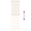 vidaXL Estor cebra beige m&aacute;rmol tejido ancho 40,9 cm poli&eacute;ster