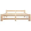 vidaXL Estructura de cama de palets sin colchón madera pino 180x200 cm