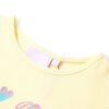 Camiseta infantil amarillo suave 92